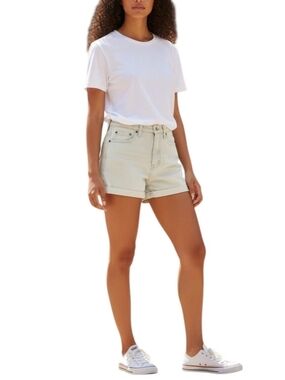 Ralph Lauren Denim & Supply Jean Shorts Cuffed Women Size 28 High Rise Santo